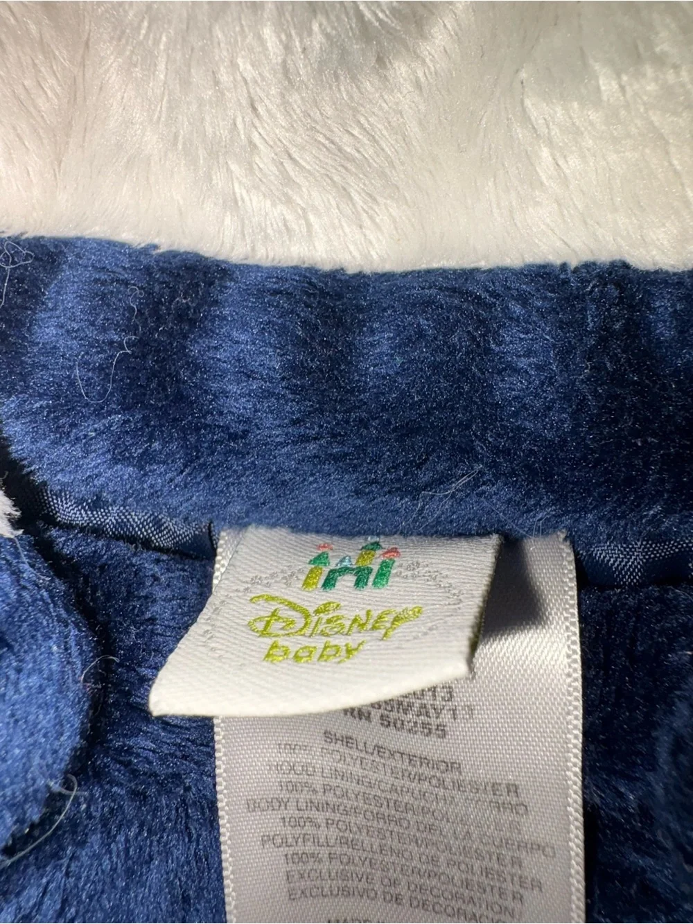 Disney Navy Plush Tigger Hooded Footed One-Piece